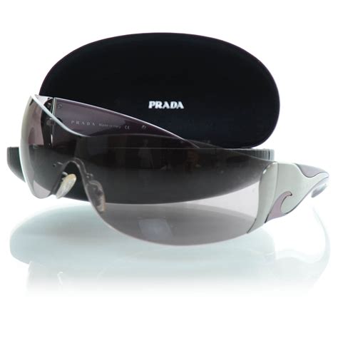 prada wrap around men& 39|Prada Eyewear wraparound.